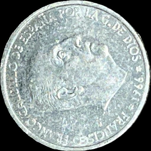 1966 Spain 50 céntimos KM# 795 reverse image