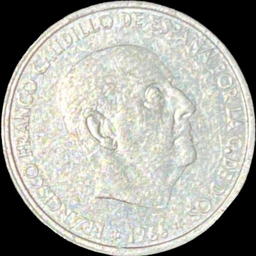 1966 Spain 50 céntimos KM# 795 reverse image