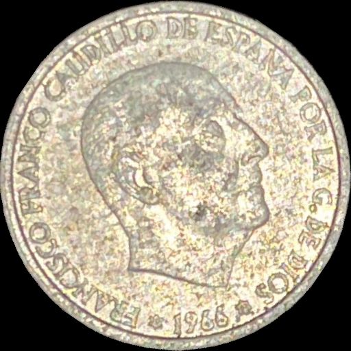 1966 Spain 50 céntimos KM# 795 reverse image